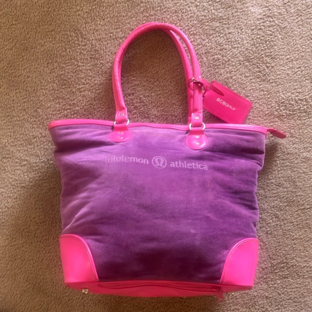 lululemon athletica Pink and Purple Travel Bag
